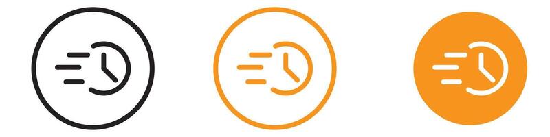Timely Quick Time Icon for Efficiency and Time Management Graphics Ideal for Representing Quick Actions and Time Efficiency vector