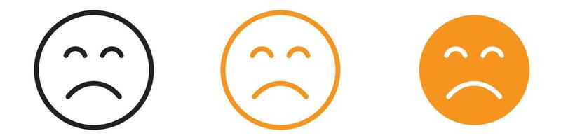 Emotional Regret Expression Icon for Communication and Emoticons Graphics Perfect for Representing Regret and Apology vector