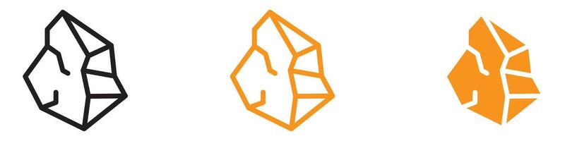 Natural Rock Stone Crystal Icon for Geology and Minerals Graphics Perfect for Representing Crystals and Mineralogy vector