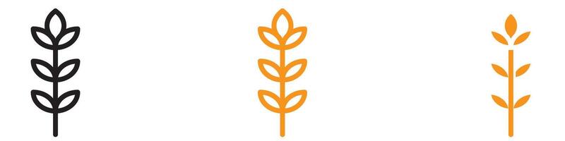 Nutritious Rye Icon for Agriculture and Food Graphics Perfect for Representing Rye and Grain-Based Products vector
