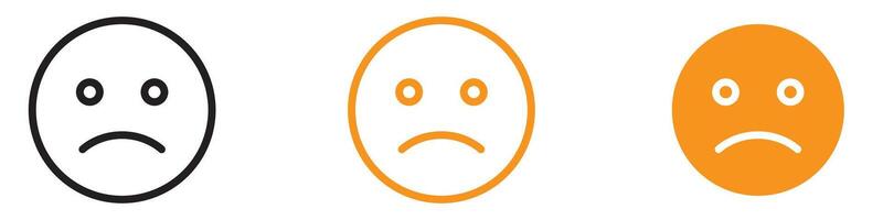 Emotional Sad Upset or Lonely Emoticon Icon for Digital Communication Graphics Essential for Representing Sadness and Loneliness in Emoticons vector