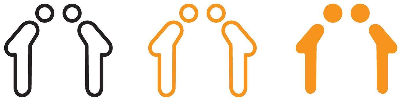 Courteous Respectfulness Icon for Communication and Etiquette Graphics Perfect for Representing Politeness and Respectful Behavior vector