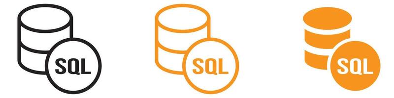 Technical SQL Server Icon for Database and Technology Graphics Ideal for Representing SQL Databases and Server Management vector
