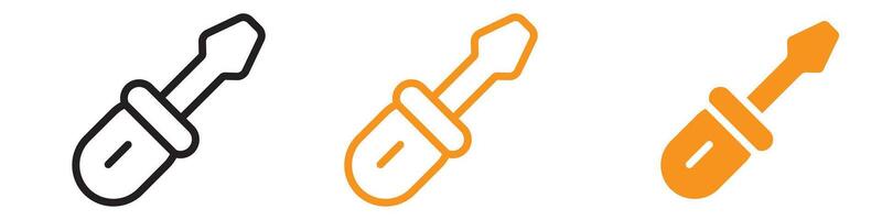 Handy Screwdriver Icon for Tools and Repair Graphics Essential for Representing Screwdrivers and Repair Tools vector