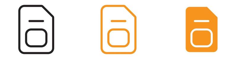 Digital Sim Card Icon for Mobile and Telecommunication Graphics Perfect for Representing Sim Cards and Mobile Network Access vector