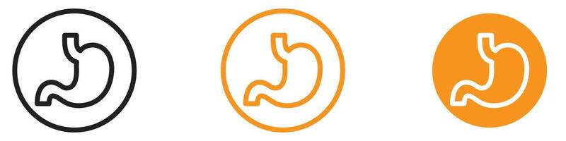 Digestive Stomach Icon for Health and Medical Graphics Ideal for Representing Stomach Anatomy and Digestive Health vector