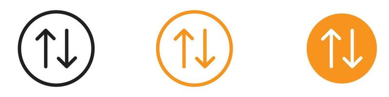 Exchange Swap Icon for Finance and Transactions Graphics Perfect for Representing Swapping and Exchange Processes vector