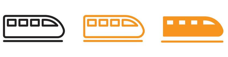 High-Speed Subway Train Icon for Transportation and Urban Mobility Graphics Perfect for Representing Subway Systems and Rapid Transit vector
