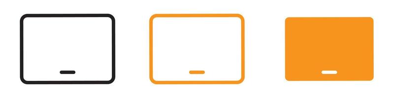 Portable Tablet Icon for Technology and Digital Devices Graphics Ideal for Representing Tablets and Portable Computing Devices vector