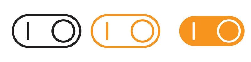 Functional Toggle Switch Icon for User Interface and Control Graphics Essential for Representing On-Off Switches and Toggle Controls vector