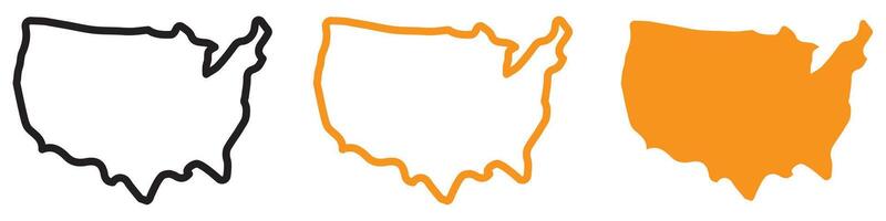 Geographical USA Map Icon for Travel and Geography Graphics Perfect for Representing Maps of the United States vector