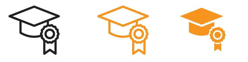 Academic University College Degree Icon for Education and Graduation Graphics Essential for Representing College Degrees and Academic Achievements vector