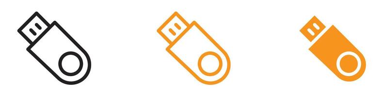 Handy USB Stick Icon for Data Storage and Technology Graphics Perfect for Representing USB Flash Drives and Data Storage Devices vector