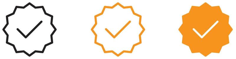 Authentic Verified Badge Icon for Certification and Validation Graphics Perfect for Representing Verification and Authenticity vector