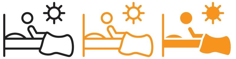 Energetic Wake Up in the Morning Icon for Daily Routines and Health Graphics Perfect for Representing Morning Routines and Wake-Up Activities vector