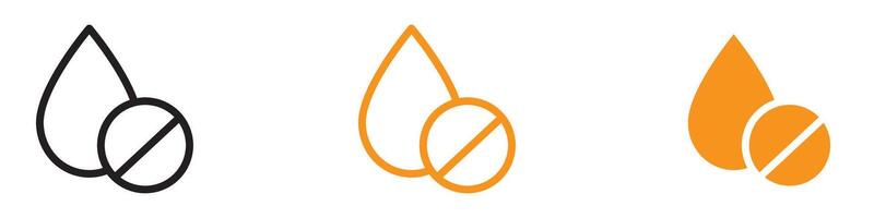 Cloudy Water Not Clear Icon for Quality and Environmental Concerns Graphics Perfect for Representing Water Quality Issues and Pollution vector