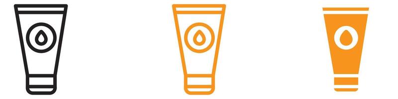 Smooth Water-Based Lubricant Icon for Health and Personal Care Graphics Ideal for Representing Lubricants and Personal Care Products vector