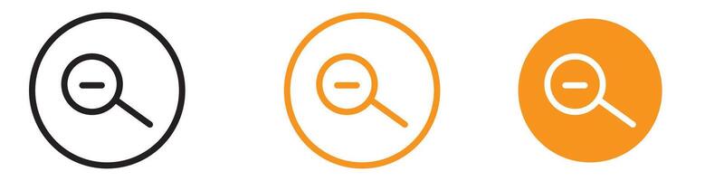 Zoom Out Feature Icon for Interactive Maps vector