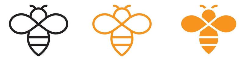 Busy Honey Bee Icon for Nature and Environmental Graphics Ideal for Representing Bees and Pollination in Environmental Themes vector