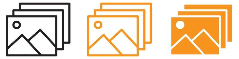 Versatile Image or Photo Icon for Photography and Media Graphics Ideal for Representing Images and Photos in Digital Media vector