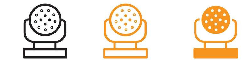 Advanced Laser Lamp Icon for Technology and Precision Tools Graphics Ideal for Representing Laser Equipment and High-Tech Lighting vector
