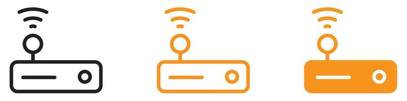 Networking Router Icon for Internet and Connectivity Graphics Perfect for Representing Networking Equipment and Routers vector