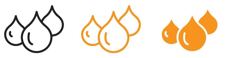 Refreshing Water Drops Icon for Hydration and Nature Graphics Ideal for Representing Water and Refreshment vector