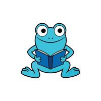 Clawed Frog learns icon vector