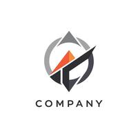 Creative and Elegant Abstract Minimalistic Logo Design for any Brand, Company vector