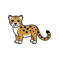 Clouded Leopard goes icon vector