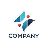 Creative and Elegant Abstract Minimalistic Logo Design for any Brand, Company vector