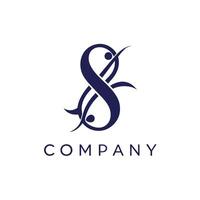 Creative and Elegant Abstract Minimalistic Logo Design for any Brand, Company vector
