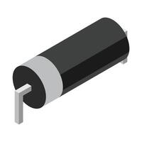 Diode electronic component. Diode icon. Isometric diode. Isometric electronic component. illustration vector