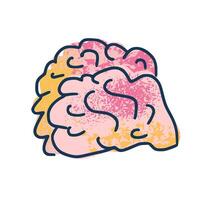 Cognitive science concept. Set of elements. vector