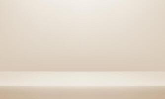 Beige wall Background. Minimal 3d shelf. Room in the 3d. Space for selling products on the website. Beige Background Empty Room Studio with table. illustration. vector