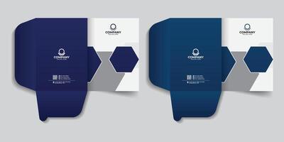 Creative Corporate Luxury Professional presentation document folder and report cover template, Creative file folder design for your business. Unique real estate file cases presentation folder design vector