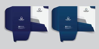 Creative Corporate Luxury Professional presentation document folder and report cover template, Creative file folder design for your business. Unique real estate file cases presentation folder design vector