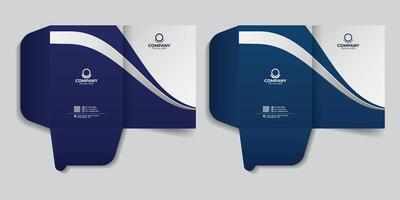 File folder design for storing important papers of your business. Creative Corporate Luxury Professional presentation document folder and report cover template. vector