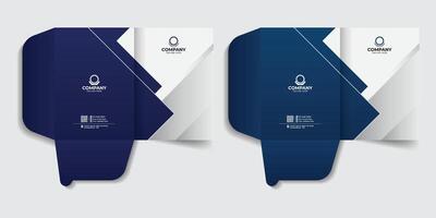 Modern corporate file folder template with digital elements, Minimal business stationery items, report cover template with two gradient color. vector