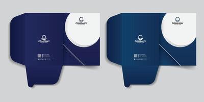 Simple and clean minimal file folder and report cover template, with creative design and two creative gradient colorful variation vector