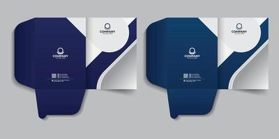 Branding stationery report cover template, file folder, folder design company presentation file folder design. vector