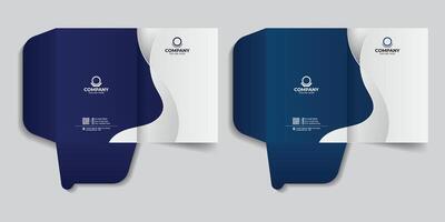 File folder design for storing important papers of your business. Creative Corporate Luxury Professional presentation document folder and report cover template. vector