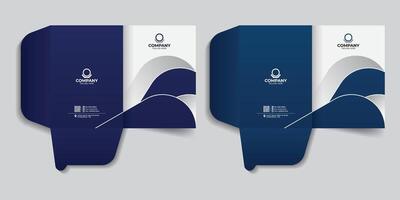 Unique real estate file cases presentation folder design. report cover template, presentation folder, cover design for folder, Professional luxury corporate creative presentation file folder vector