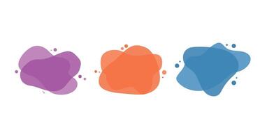 Abstract colors frame, colorful banner set vector
