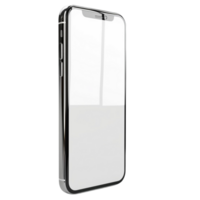 Smartphone with blank screen on transparent Background Generative-AI png
