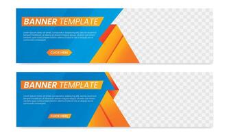 banner template design for promotional or event needs vector