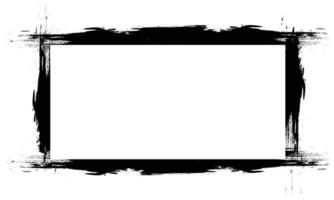 rectangular frame with texture brush vector
