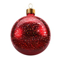 Generated Ai Christmas Ball Decoration png