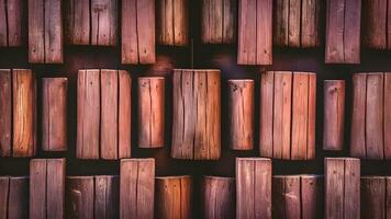 Many wooden pieces with textures in detailed are arranged and forming a background photo