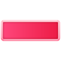 Pink Button. Empty Web Button. Modern Trendy Button png